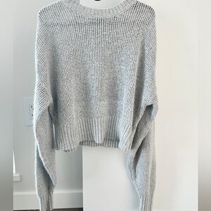 Topshop Light Gray Knit Sweater